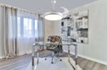 IMAGEN AMBIENTE VENTILADOR TECHO LED REGULABLE BLANCO PLATA