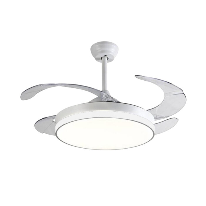 VENTILADOR DE TECHO LUZ LED REGULABLE BLANCO